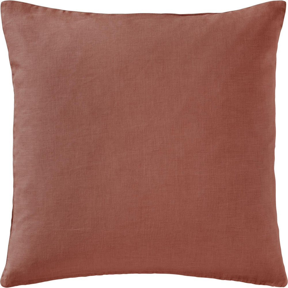 Ib Laursen Hør Pudebetræk Dusty Plum 50x50cm