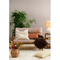 Ib Laursen Pudebetræk Offwhite m/Mustard Stribemønster 40x60cm