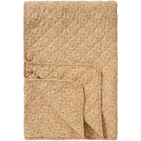 Ib Laursen Quilt beige m/Gule Grønne Hindbærfarvede Blomster 130x180cm