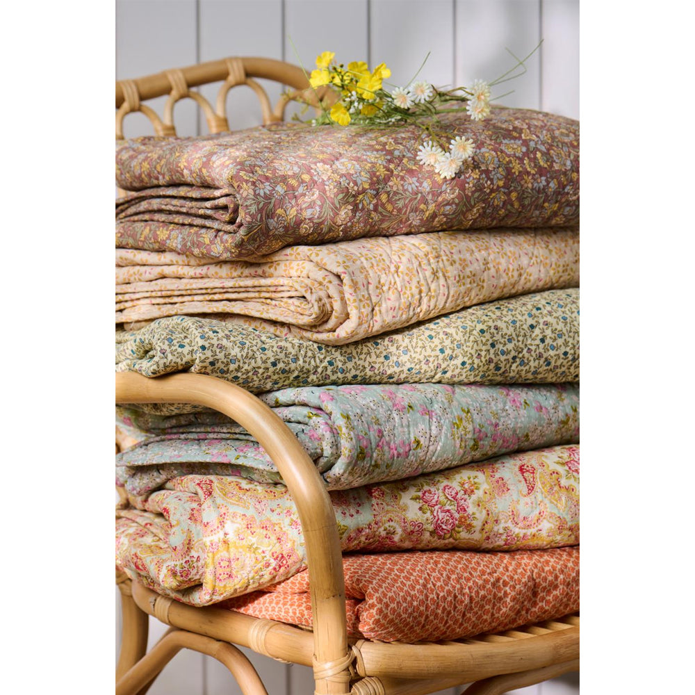 Ib Laursen Quilt m/Blokmønster 130x180cm
