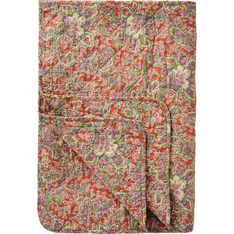 Ib Laursen Quilt Orange med Paisley mønster 130x180cm