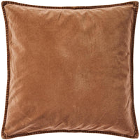 Ib Laursen Pudebetræk Velour Camel 50x50cm