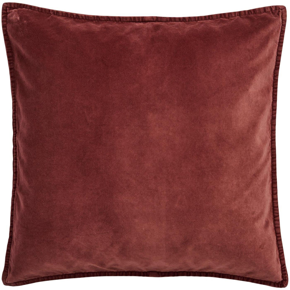 Ib Laursen Pudebetræk Velour Dusty Plum 50x50cm