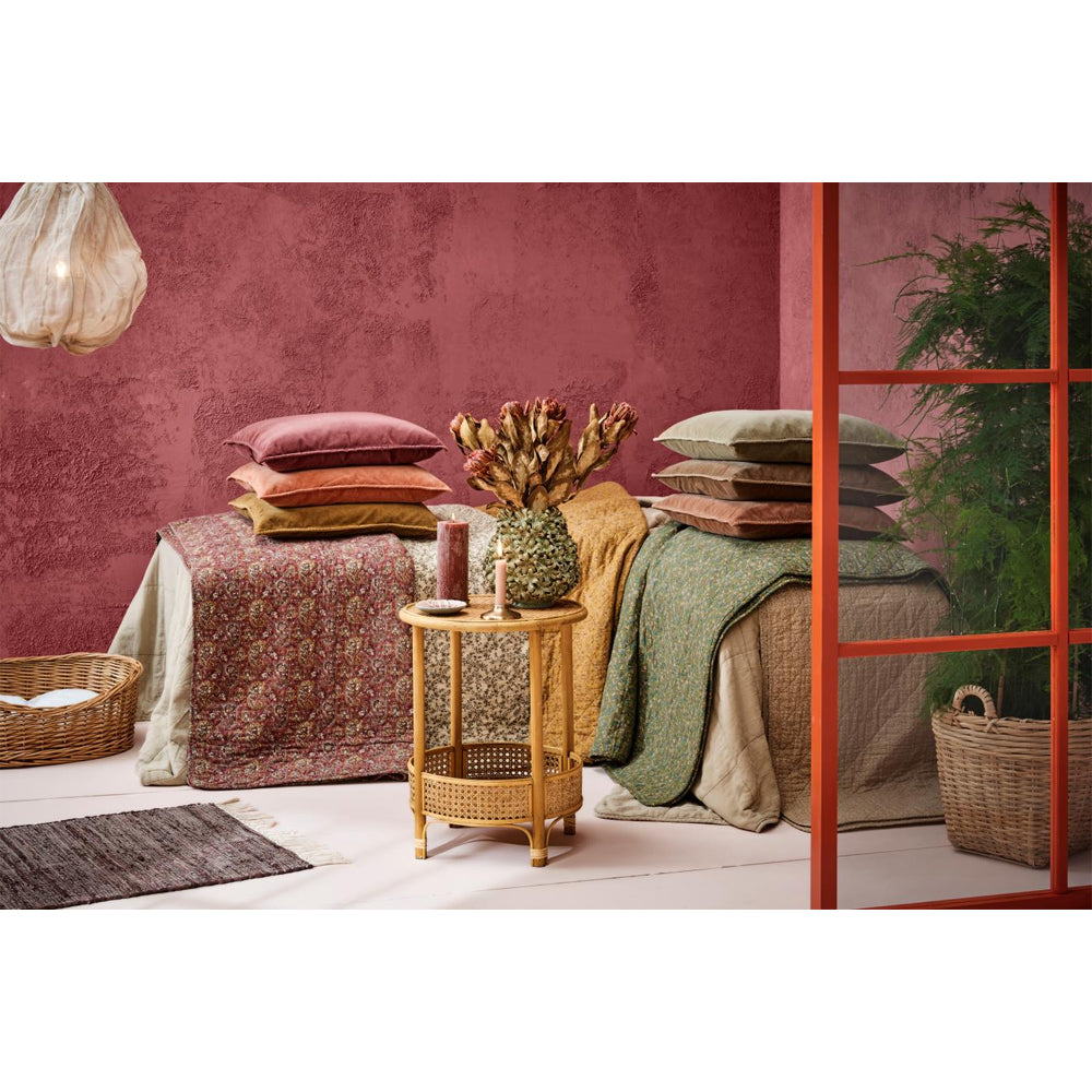 Ib Laursen Pudebetræk Velour Dusty Plum 50x50cm