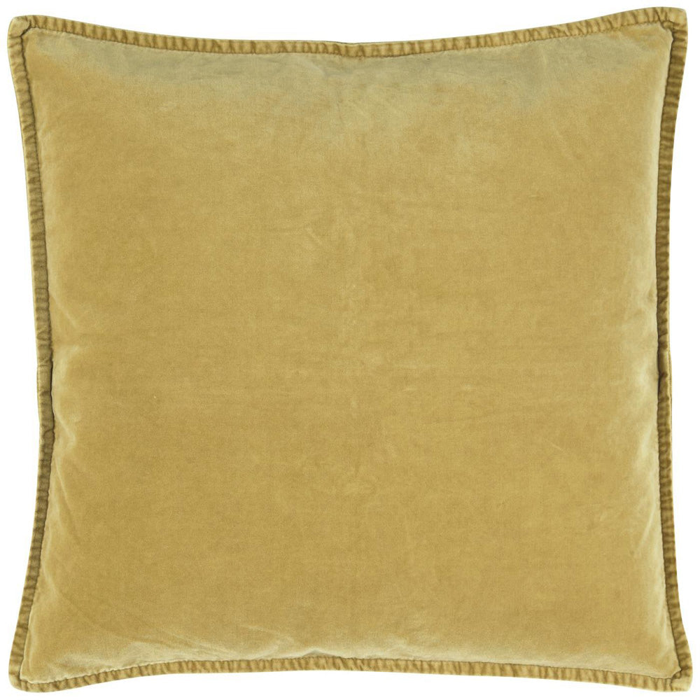 Ib Laursen Pudebetræk Velour Lemon Drop 50x50cm