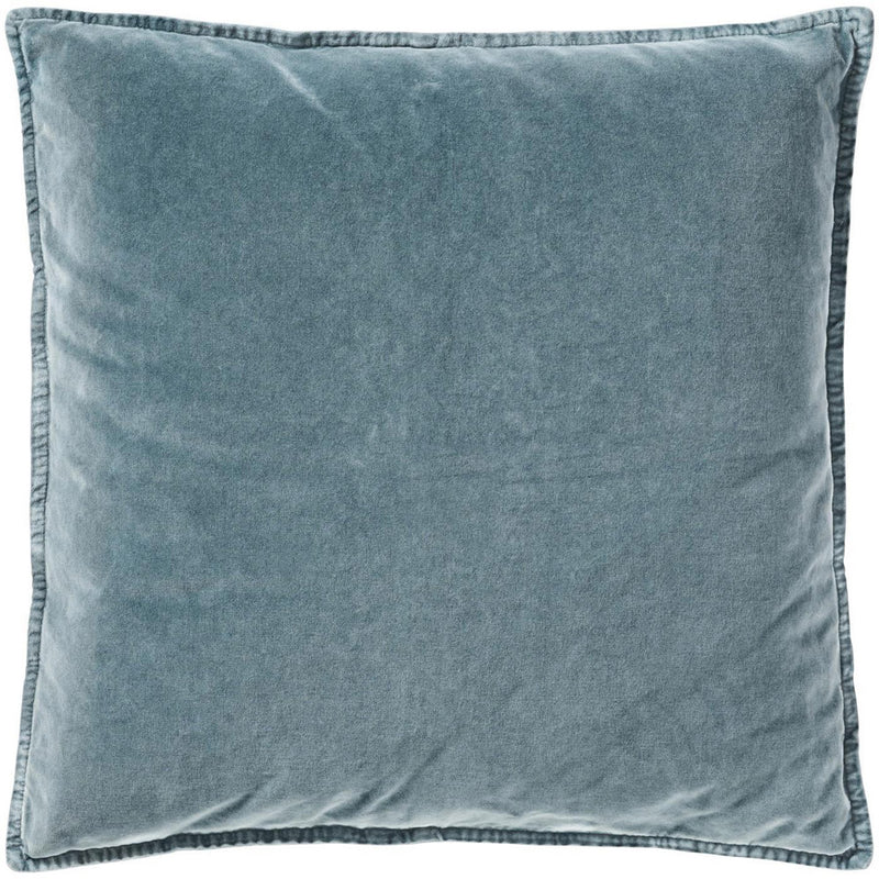 Ib Laursen Pudebetræk Velour Spruce Blue 50x50cm