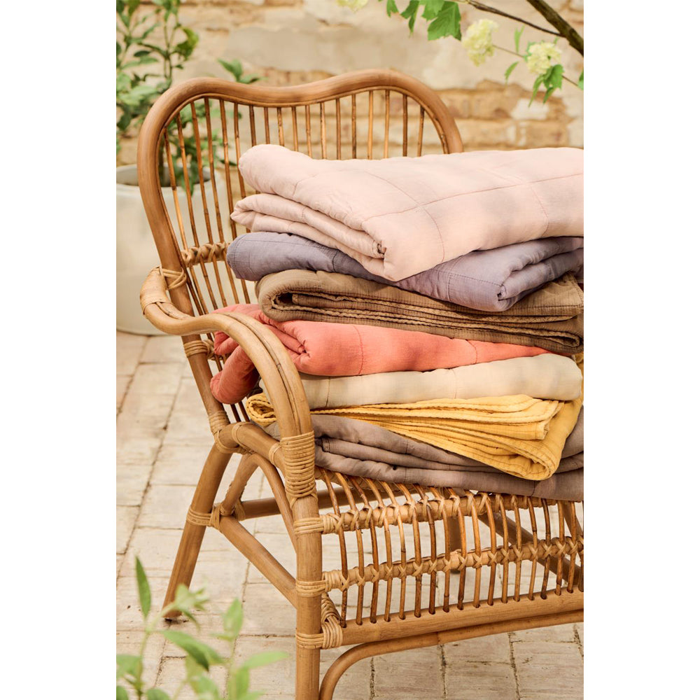 Ib Laursen Vintage Quilt Harvest Yellow 130x180cm