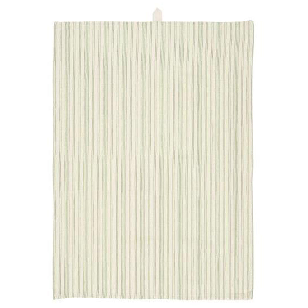 Ib Laursen Viskestykke Billy Natur med Grønne Striber