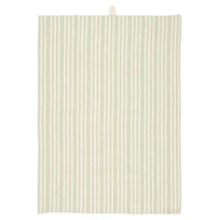 Ib Laursen Viskestykke Billy Natur med Grønne Striber