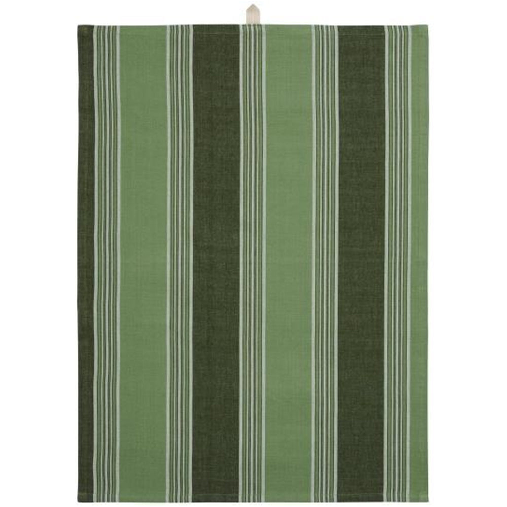 Ib Laursen Viskestykke m/Grønne Striber 50x70cm