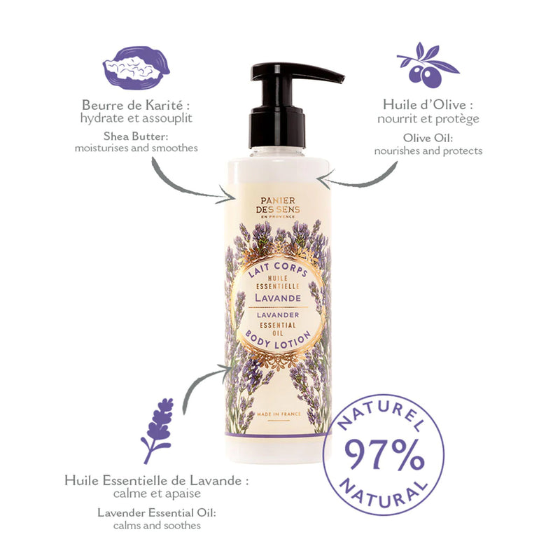 Panier Des Sens Essential Body Lotion Lavendel med Shea Butter 250ml