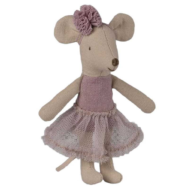 Maileg Ballerina Mus - Lillesøster - Lilla H11cm