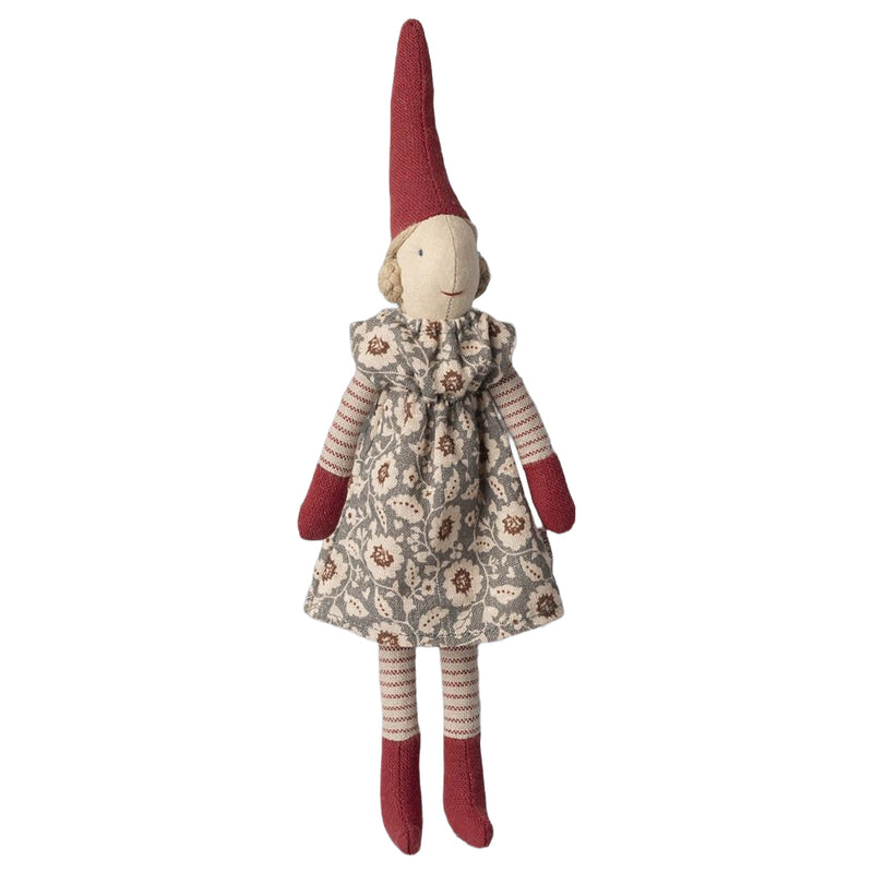 Maileg Nisse Str. 1 Pige Vinter Mint Kjole