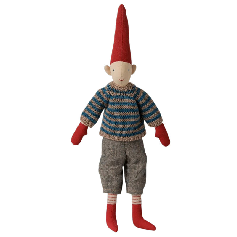 Maileg Pixy Str. 2 Dreng - Stribet Strikket Sweater