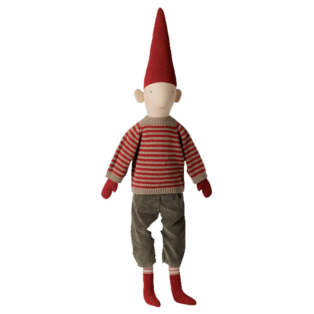 Maileg Pixy Str. 5 Dreng - Stribet Strikket Sweater