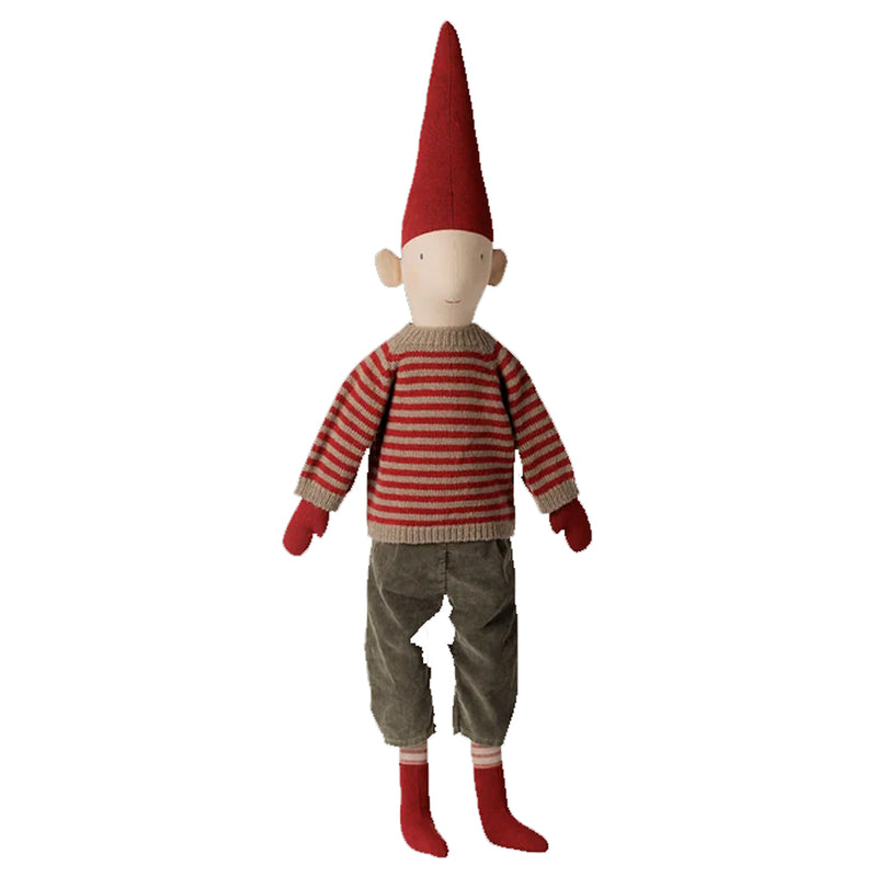 Maileg Pixy Str. 5 Dreng - Stribet Strikket Sweater