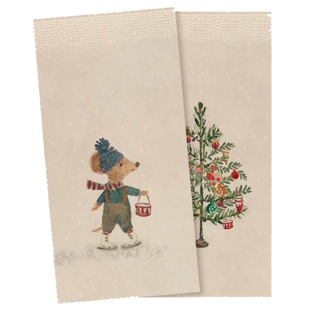 Maileg Jule servietter Julemus Lille