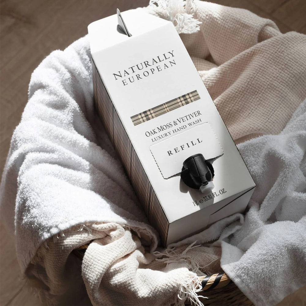 Naturally European Håndsæbe Refill Oak Moss & Vetiver 1L