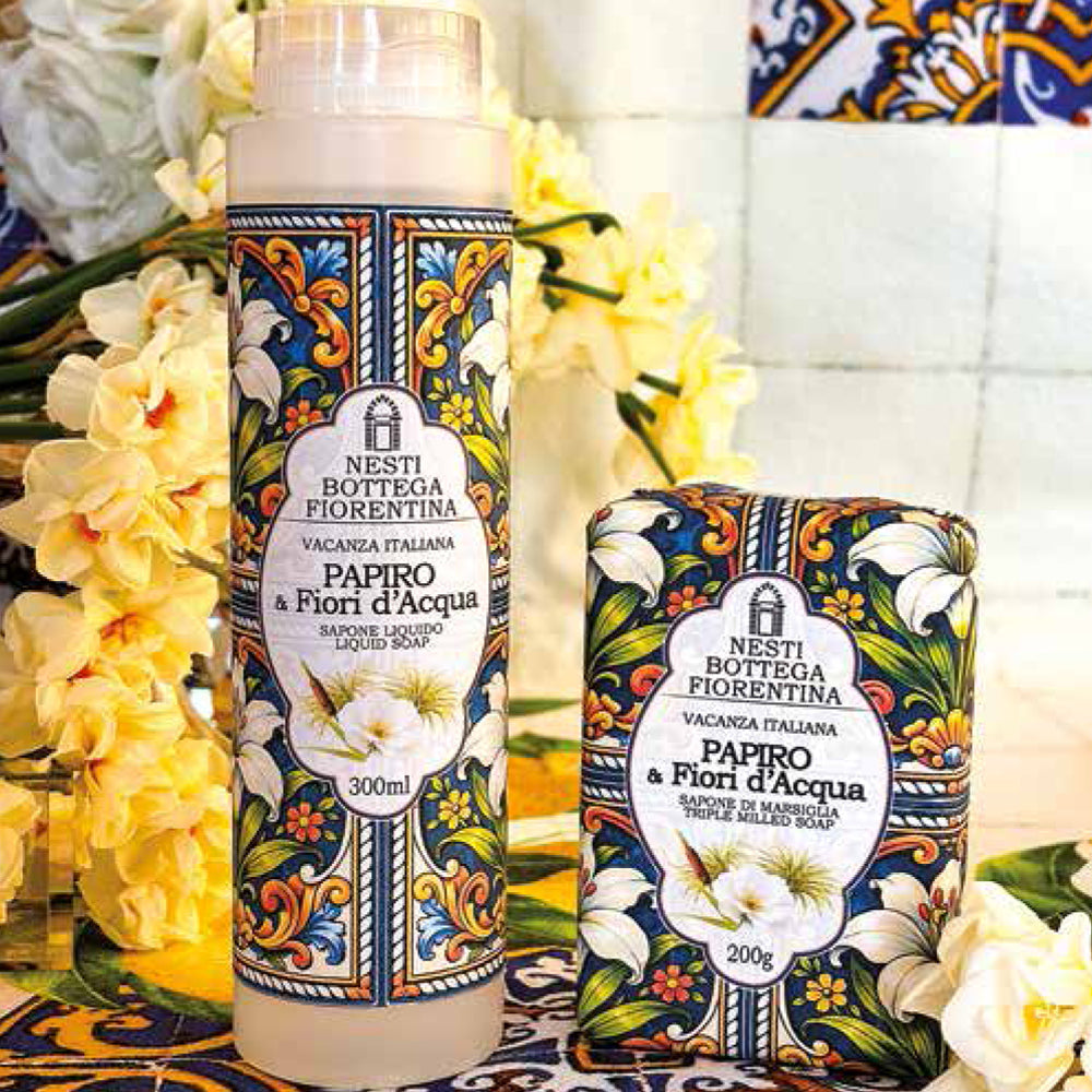 Nesti Dante 200g Fine Natural Soap Papiro & Fiori d'Acqua