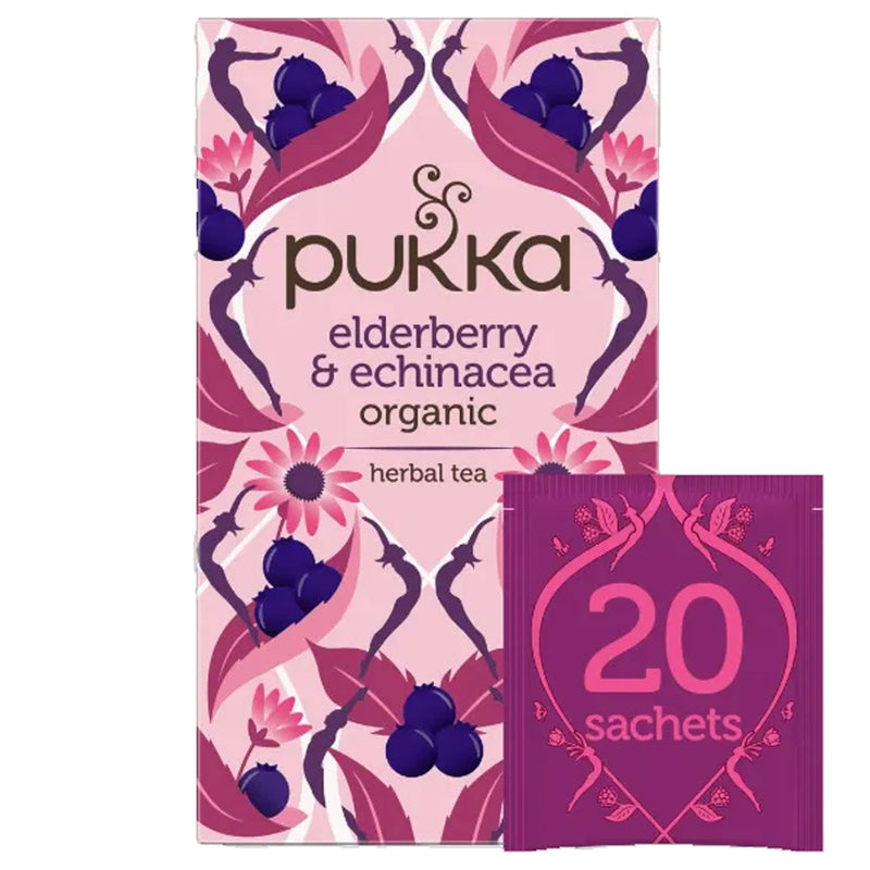 Pukka Elderberry & Echinacea te Øko