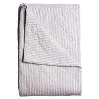 Cést Bon Quilt Ethnic Støvet Blå-Hvid 140x220cm