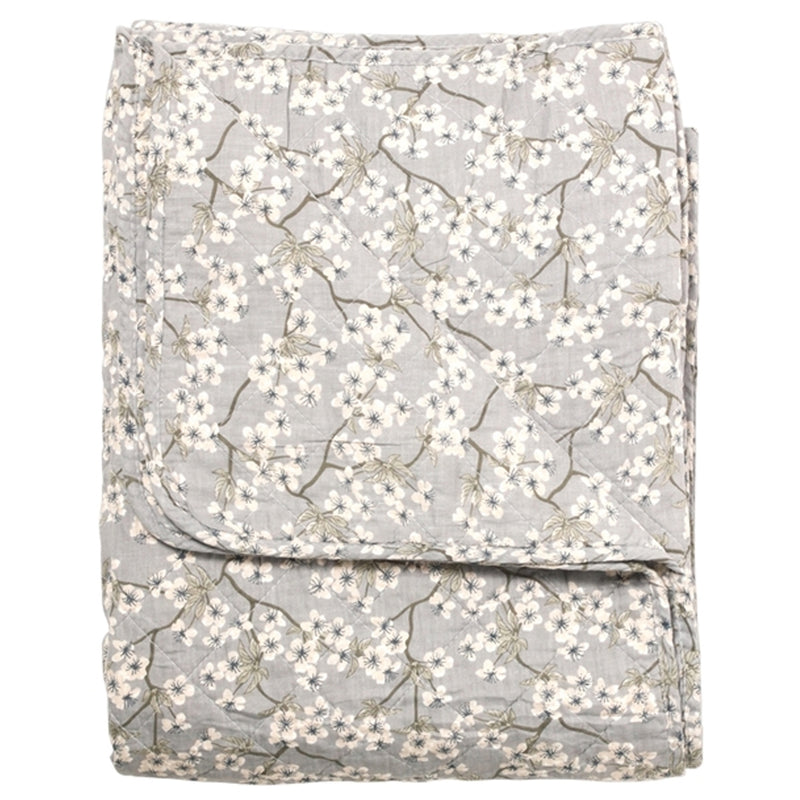 Cést Bon Quilt Ethnic Amalie Støvet Blå 140x220cm