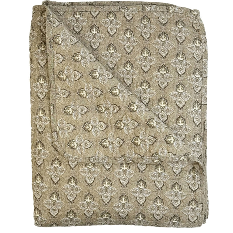 Cést Bon Quilt Ethnic Jasmine Olive 140x220cm