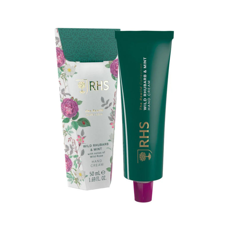 RHS The Rewild Collection Rhubarb & Mint Håndcreme 50ml