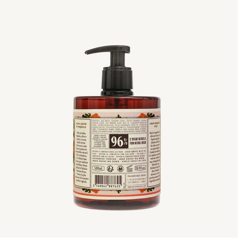 Panier Des Sens Marseille Sæbe Rose & Geranium 500ml