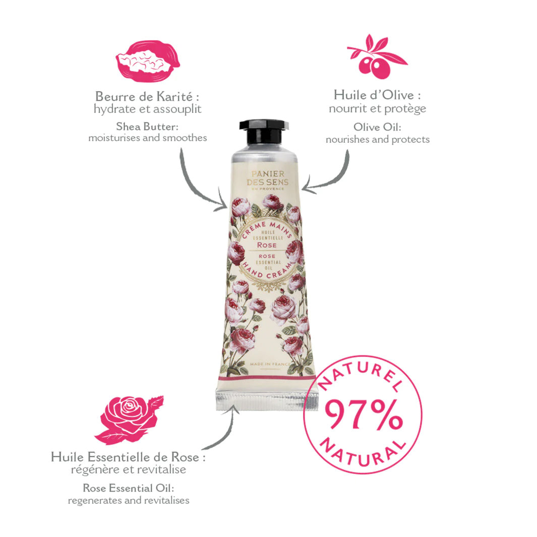 Panier Des Sens Håndcreme Rose med Shea Butter 30ml