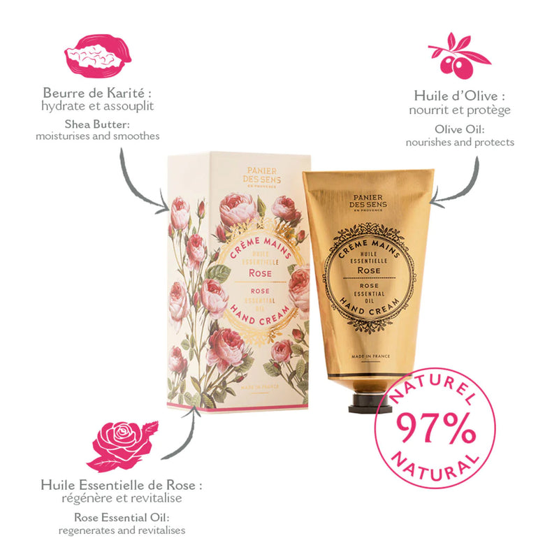 Panier Des Sens Håndcreme Rose med Shea Butter 75ml