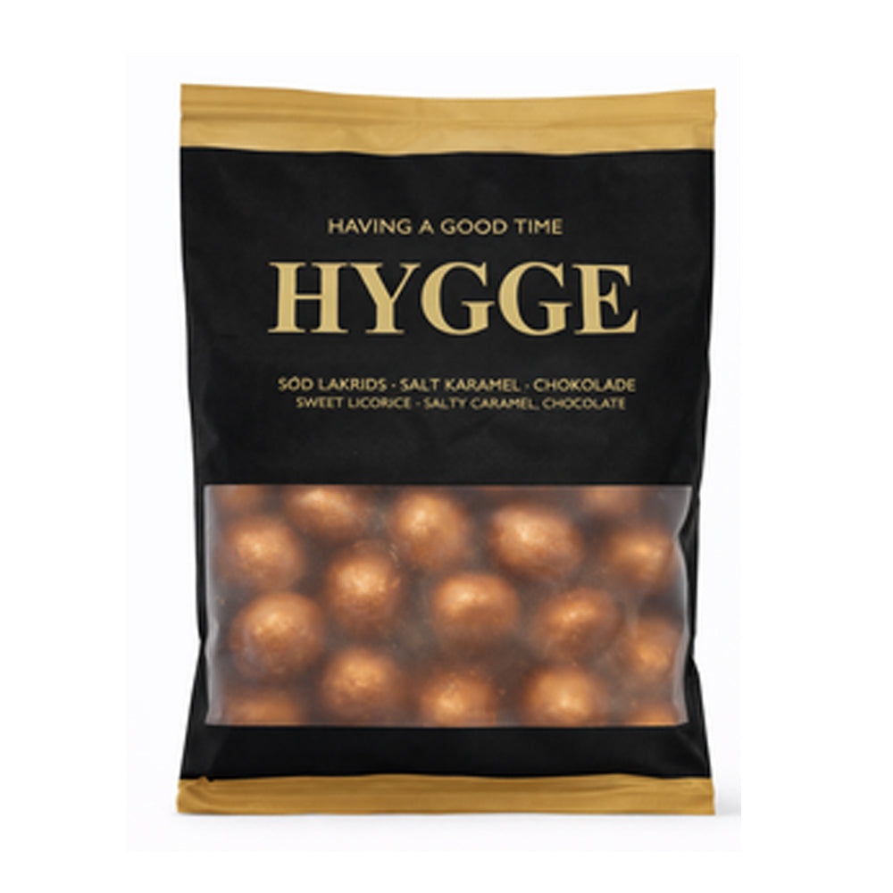 Hygge Salt Karamel Chokoladekugler med Sød Lakrids 100g