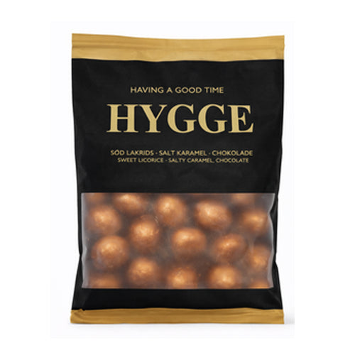 Hygge Salt Karamel Chokoladekugler med Sød Lakrids 100g