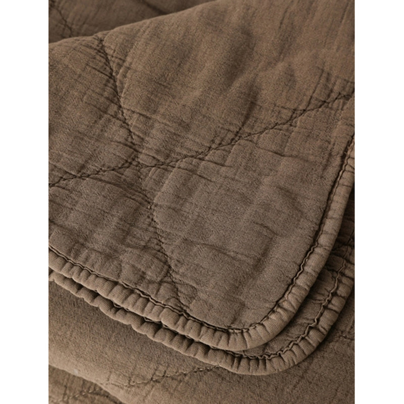Cést Bon Sengetæppe Mørk Chokolade Farvet 260x280cm