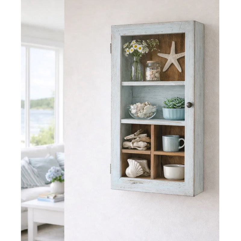 Sjælsø Skab af Genbrugt Træ Blå