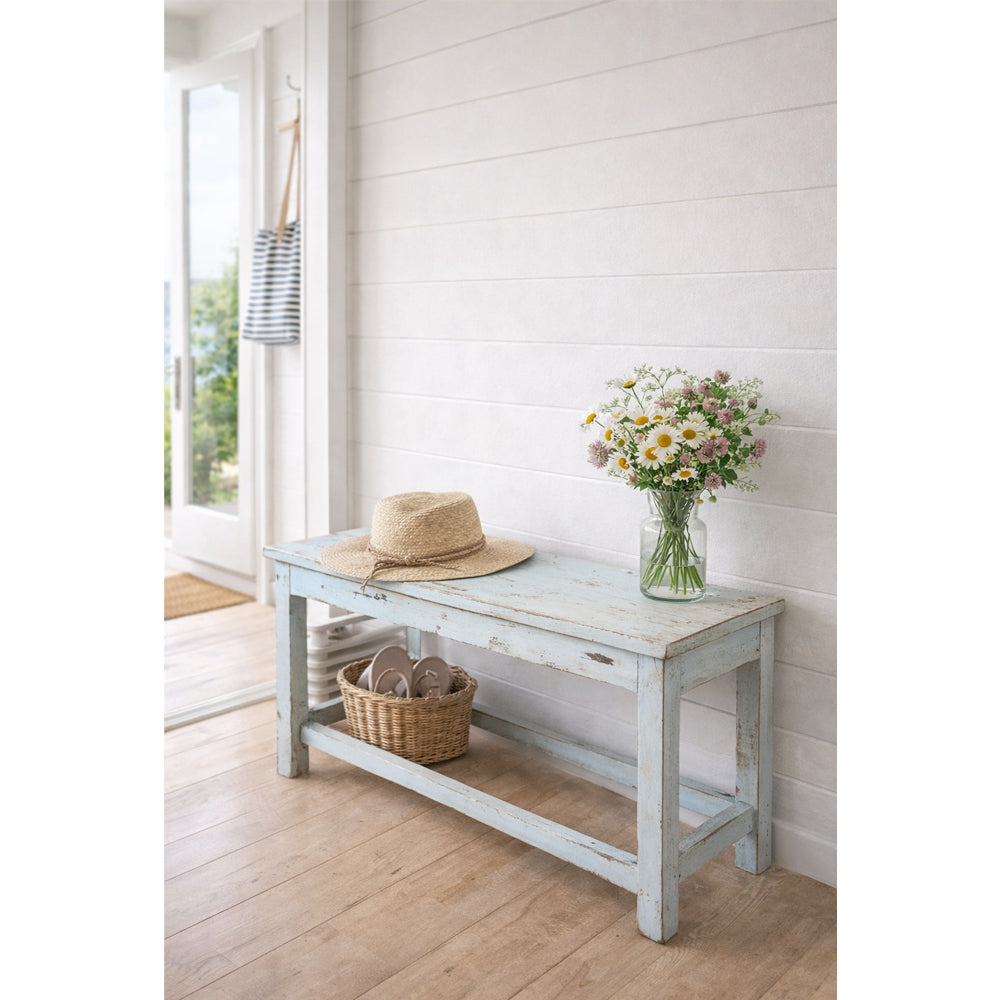 Sjælsø Træbænk Blå