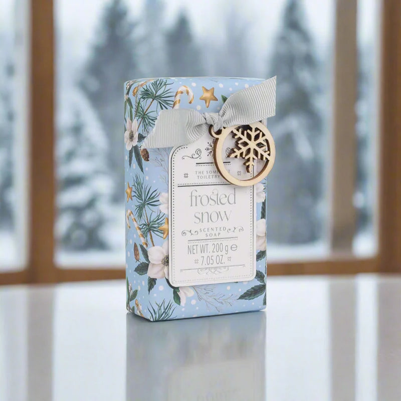 Somerset Blooms Julesæbe Bar Frosted Snow 200g
