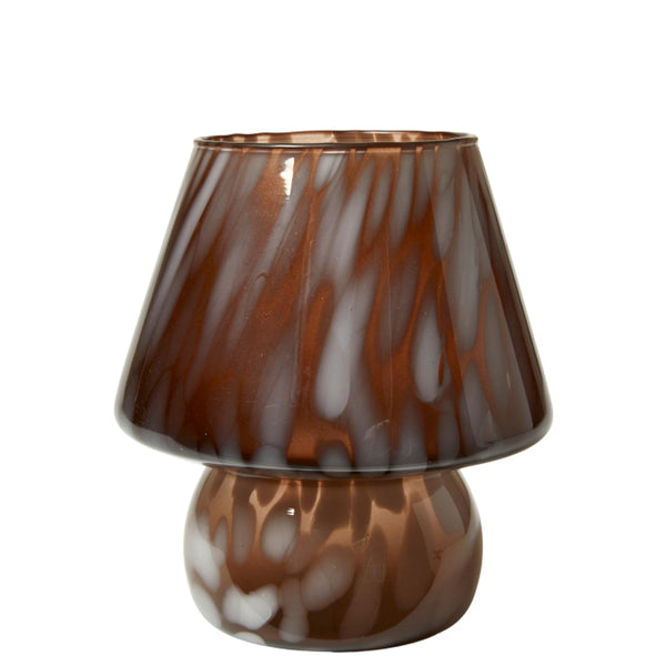 Speedtsberg Vase med Pletter Mørkebrun Mix Glas