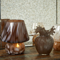 Speedtsberg Vase Skulpturel Brun Glas