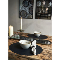 Speedtsberg Dækkeserviet Sort Oval 45x33cm PVC