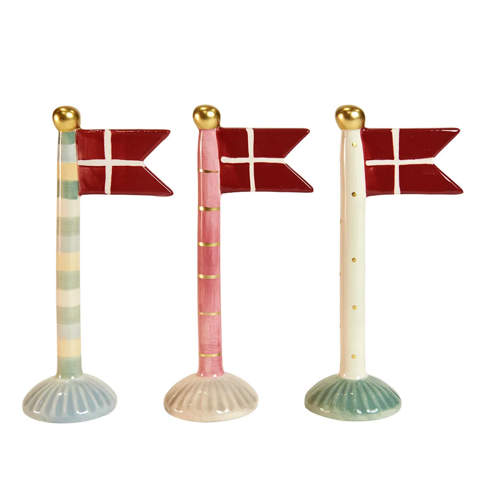 Speedtsberg Flag Keramik Mix Pink Hvid 9x6x19cm