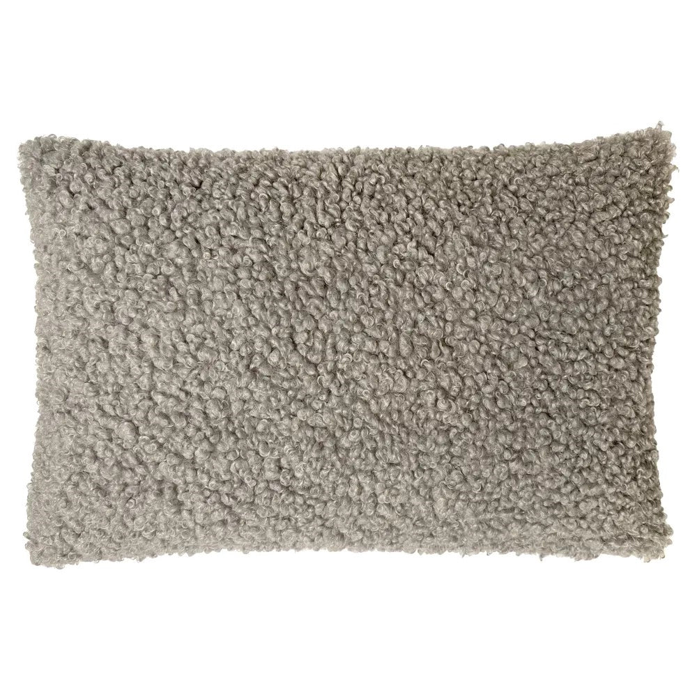 Speedtsberg Pudebetræk med Pels Polyester 60x40cm Natur Grå