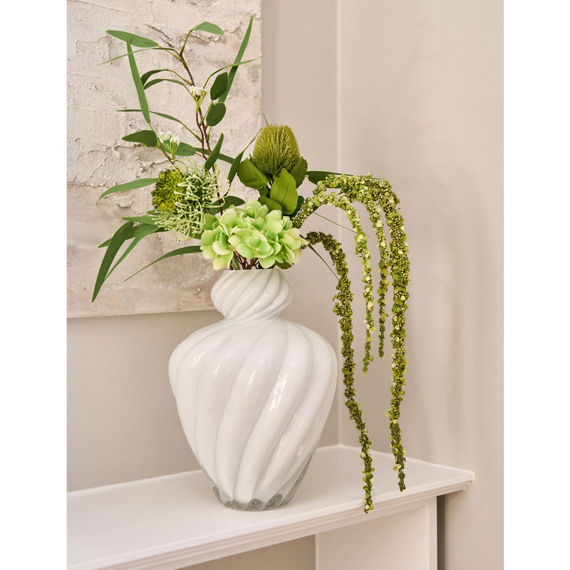 Speedtsberg Vase Art Ø21x30cm Hvid Glas