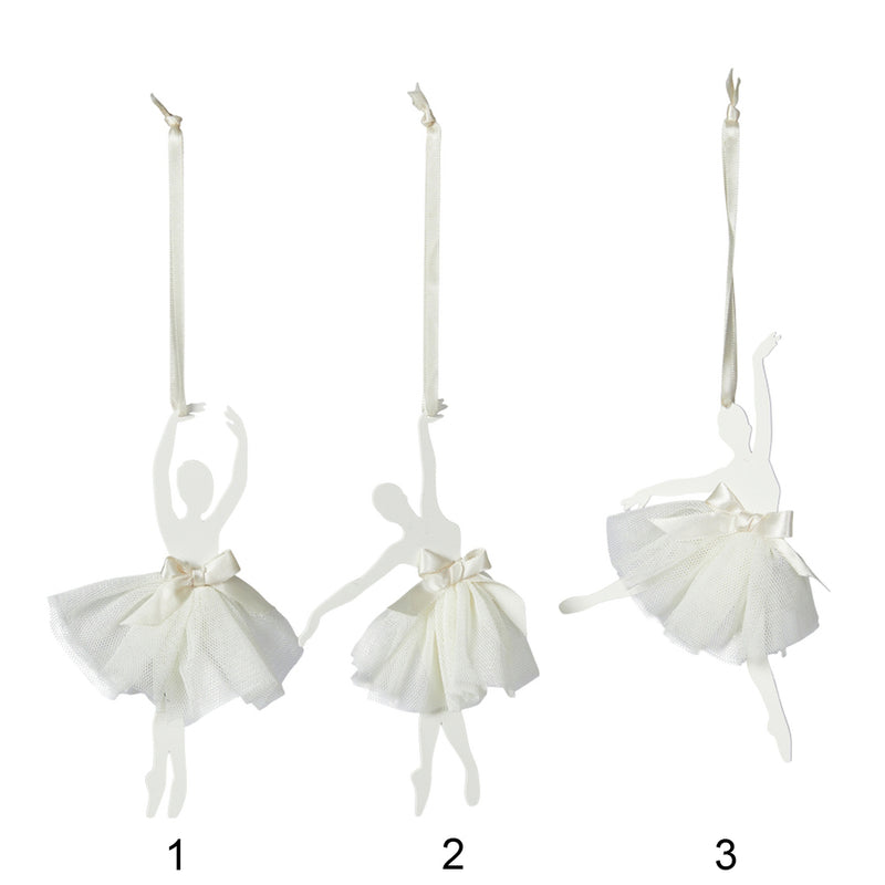 Speedtsberg Ballerina 10x1x17cm Hvid Metal