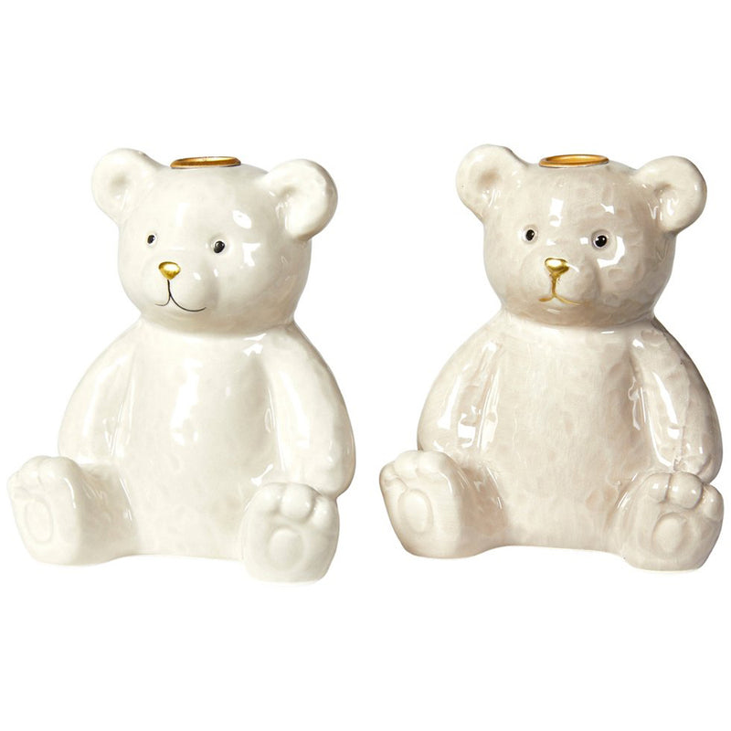 Speedtsberg Figur Bamse lysestage til Kertelys Keramik H9cm