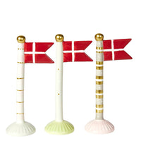 Speedtsberg Flag Guldstriber og Prikker Keramik 9x6x19cm
