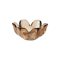 Speedtsberg Fyrfadsstage Blomst Ø8x4cm Glas Brun
