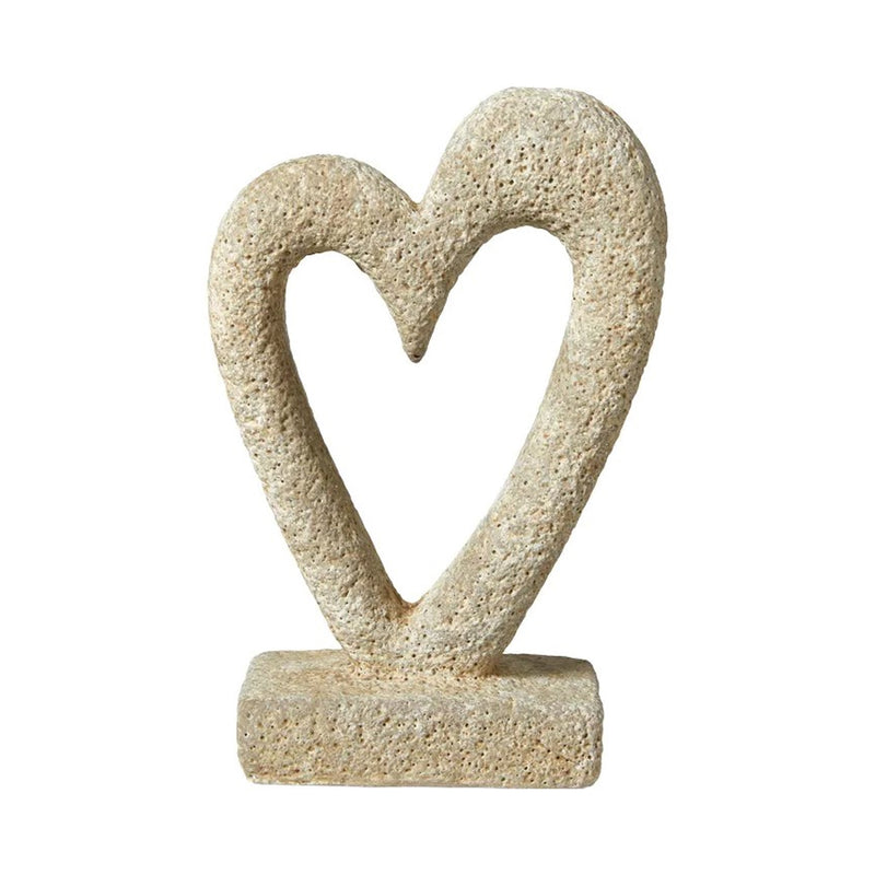Speedtsberg Hjerte på Fod Cement 13x6x20cm Naturgrå
