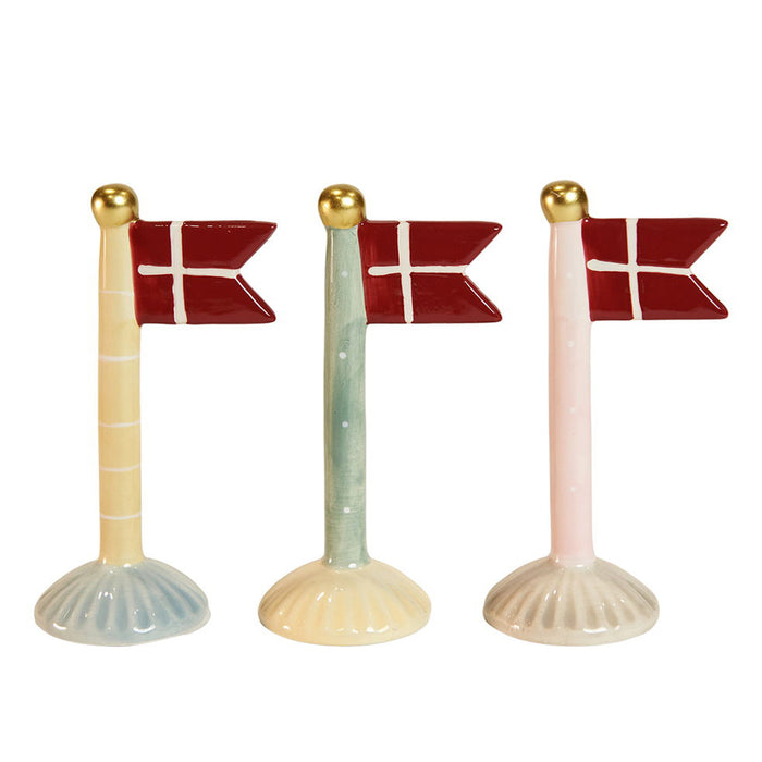 Speedtsberg Flag Keramik Mix Farvet 8x5x14cm