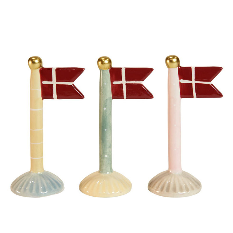 Speedtsberg Flag Keramik Mix Farvet 8x5x14cm